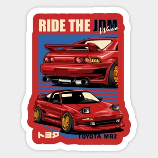 MR2 Ride The JDM Wave Sticker